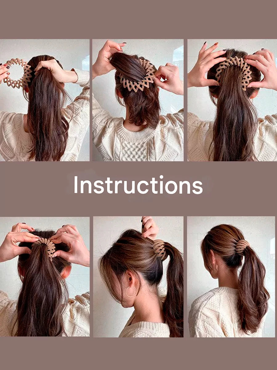 VelvetNest™ Lazy Hair Clutch "Get the Perfect hairstyle  in Seconds – No Pins, No Hassle"