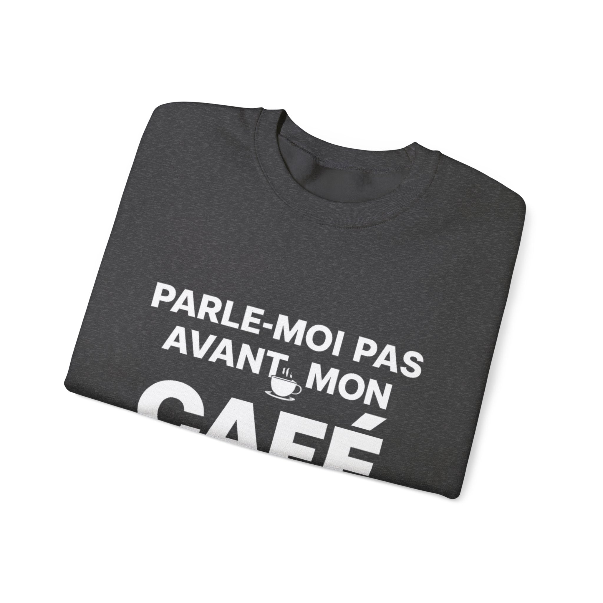Hoodie humour – Parle-moi pas avant mon café ☕