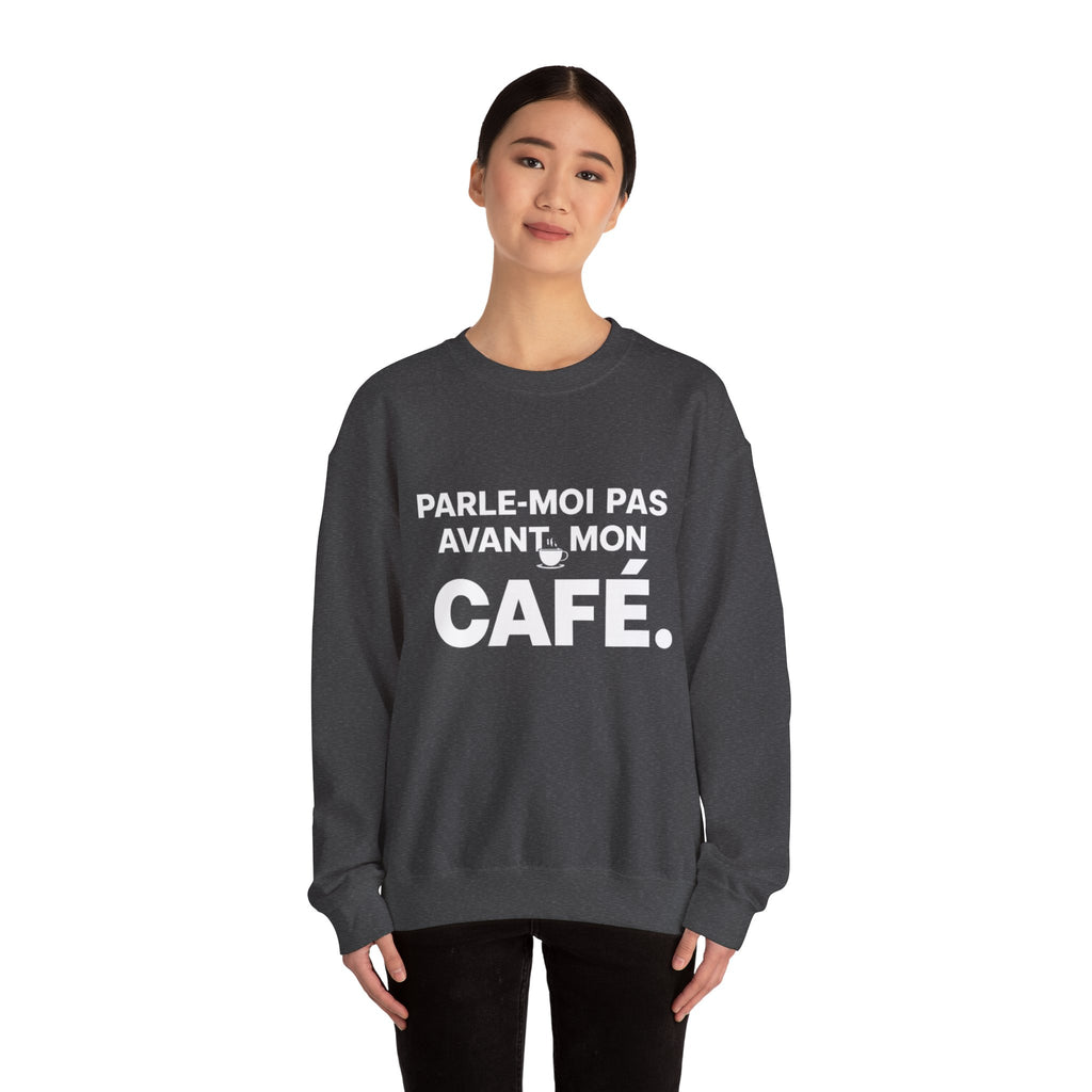 Hoodie humour – Parle-moi pas avant mon café ☕