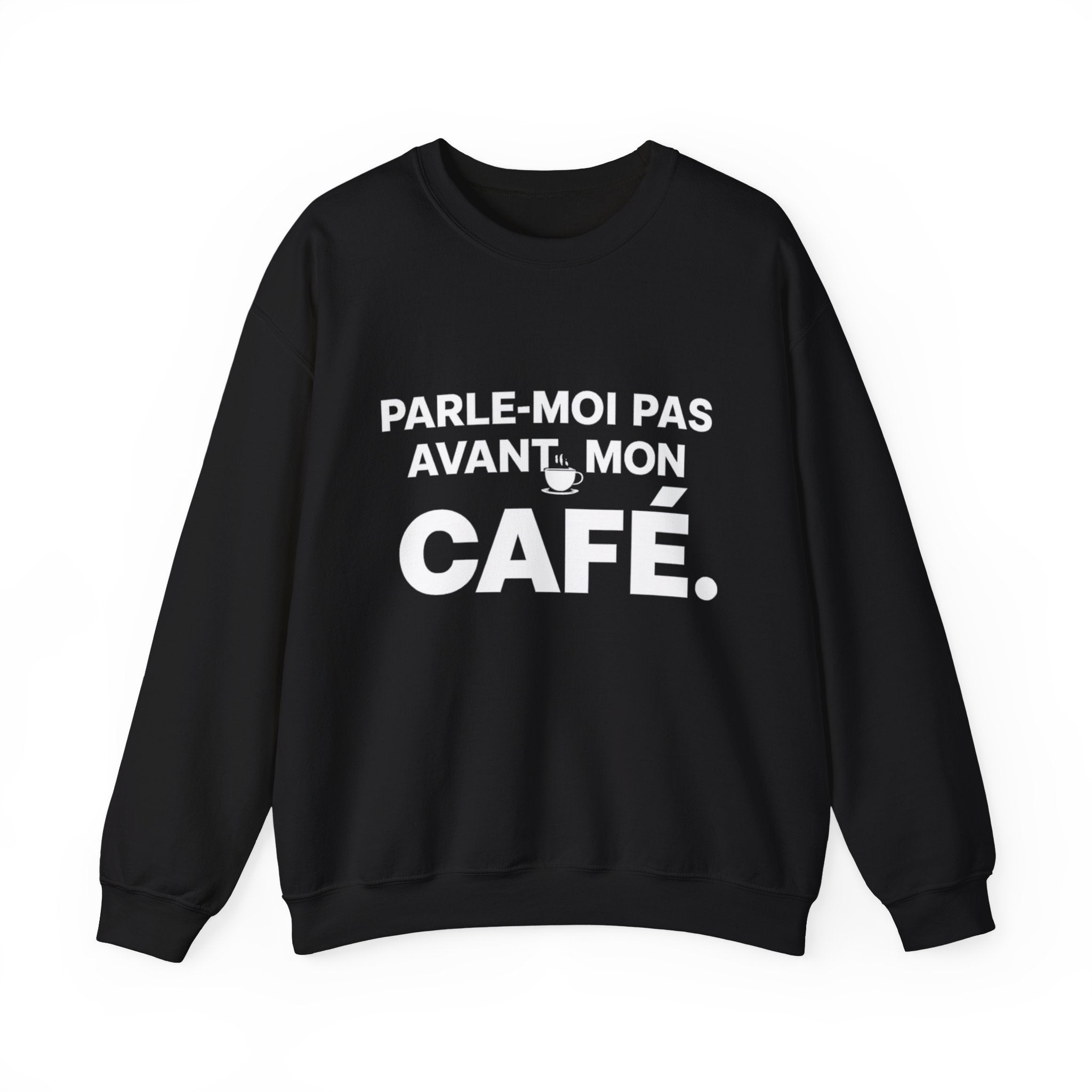Hoodie humour – Parle-moi pas avant mon café ☕