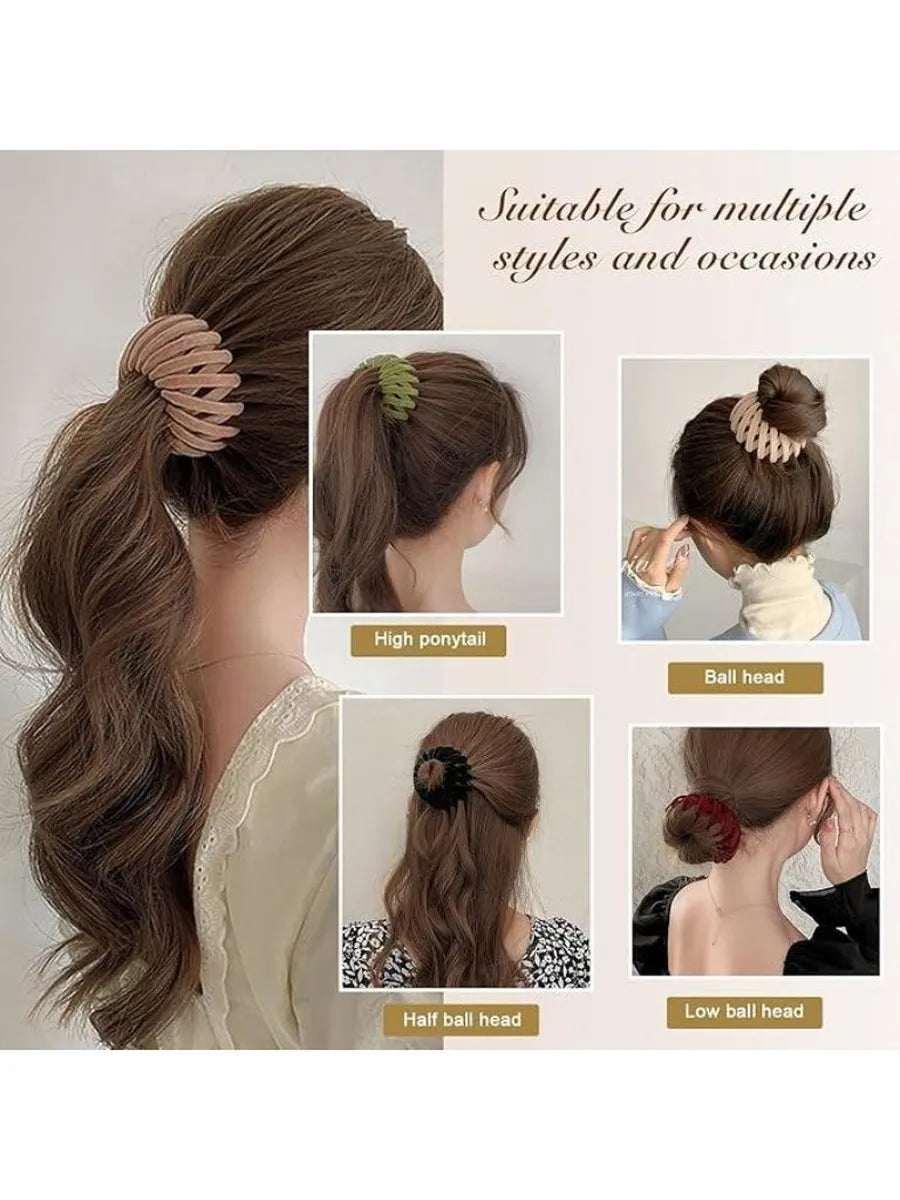 VelvetNest™ Lazy Hair Clutch "Get the Perfect Bun in Seconds – No Pins, No Hassle"