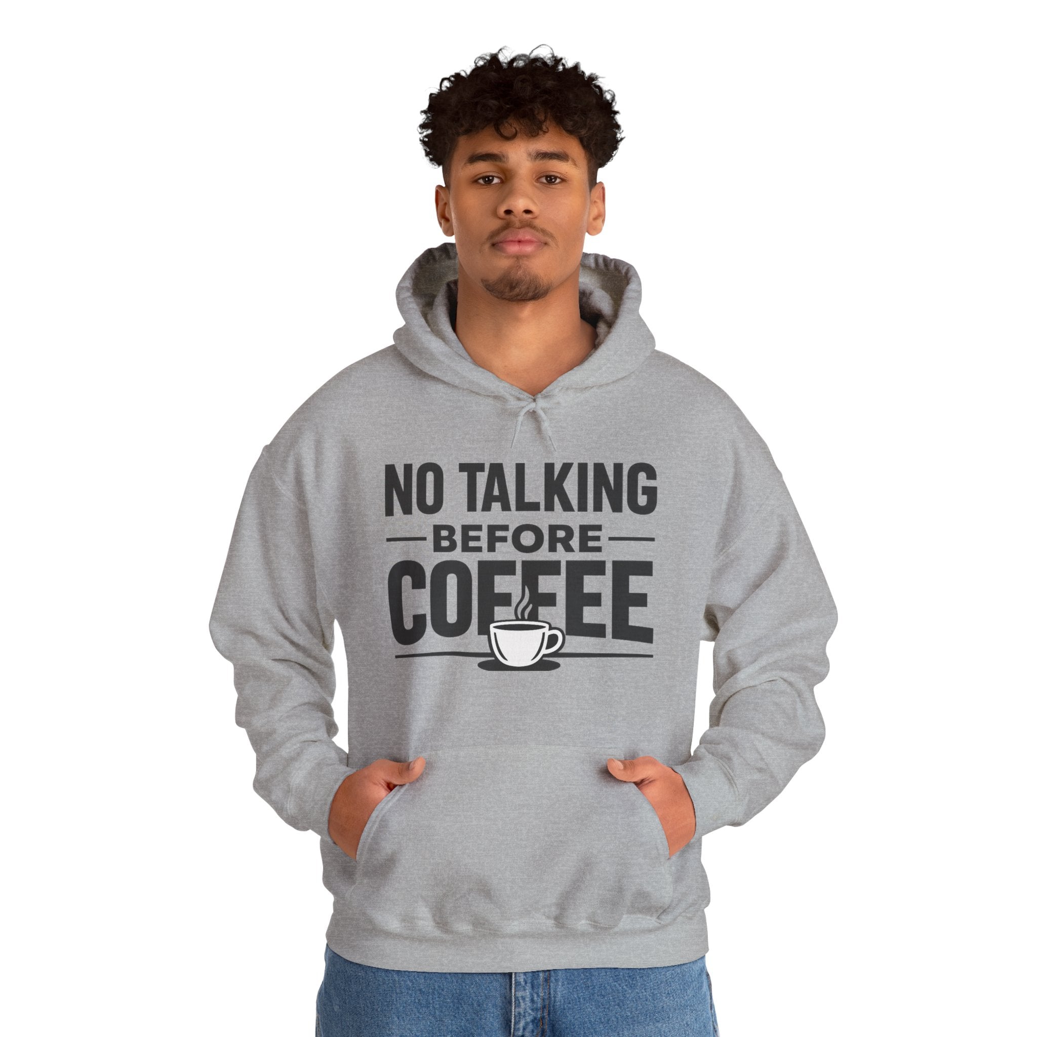 NO TALKING BEFORE COFFEE The Hoodie Every Coffee Lover Understands ☕