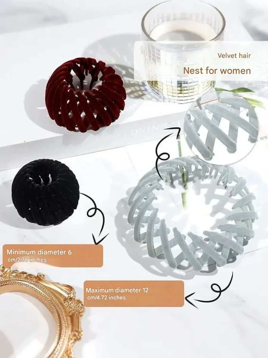VelvetNest™ Lazy Hair Clutch "Get the Perfect hairstyle  in Seconds – No Pins, No Hassle"